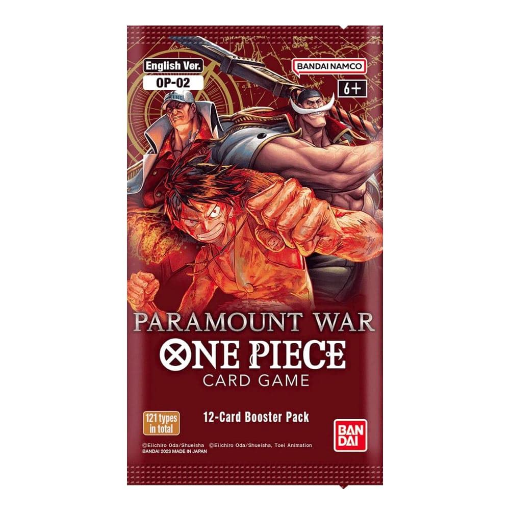 One Piece Paramount War OP-02 Booster Pack 1 bustina versione Inglese